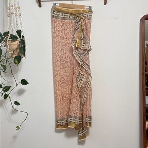 Sarong beach wrap Geometric Patterned Wrap Skirt